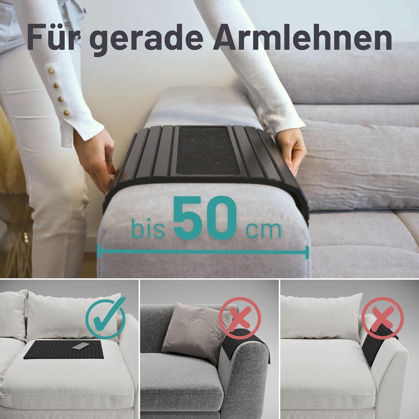 Sofatablett, L (mit Kork)