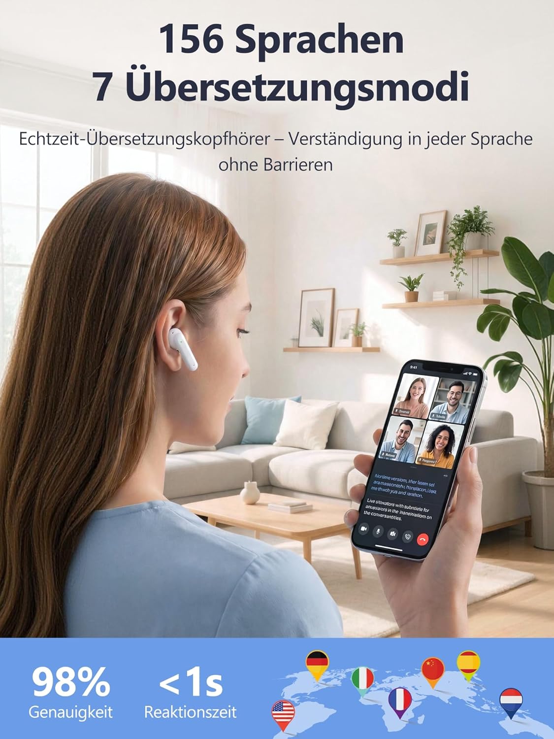 KI Übersetzer Kopfhörer
