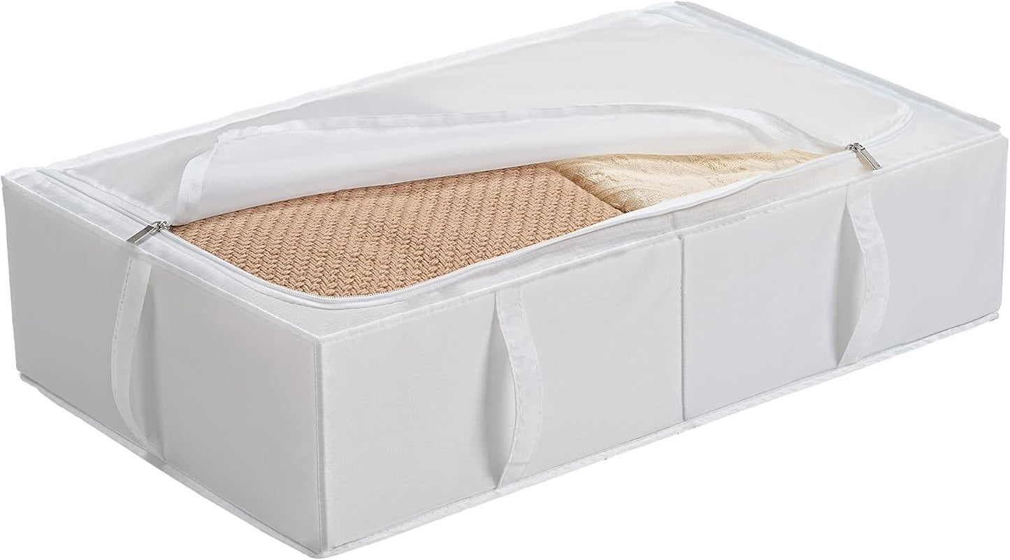 Unterbett Aufbewahrungsboxen-Set (4er-Pack), Weiß Groß 4er-Pack