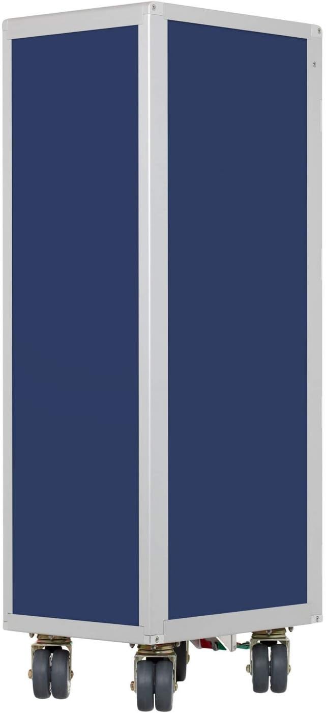 Airline Trolley mit Glastür, Airlineblau Glastür