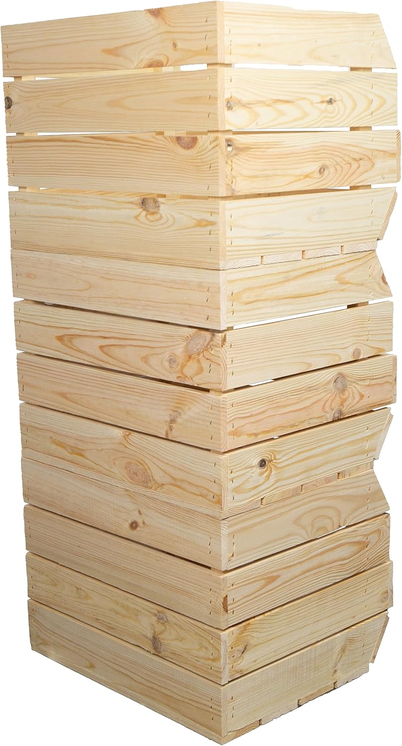 Gemüsekiste, 1er Set natur