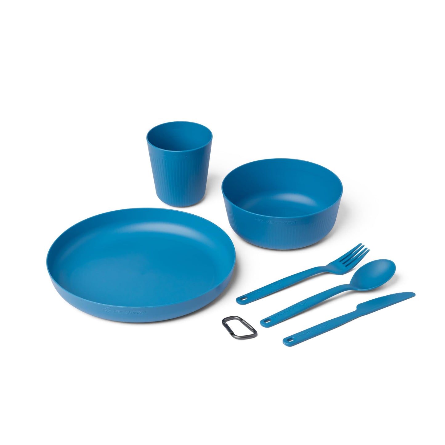 6-teiliges Camping Geschirrset Set, Cendre Blue