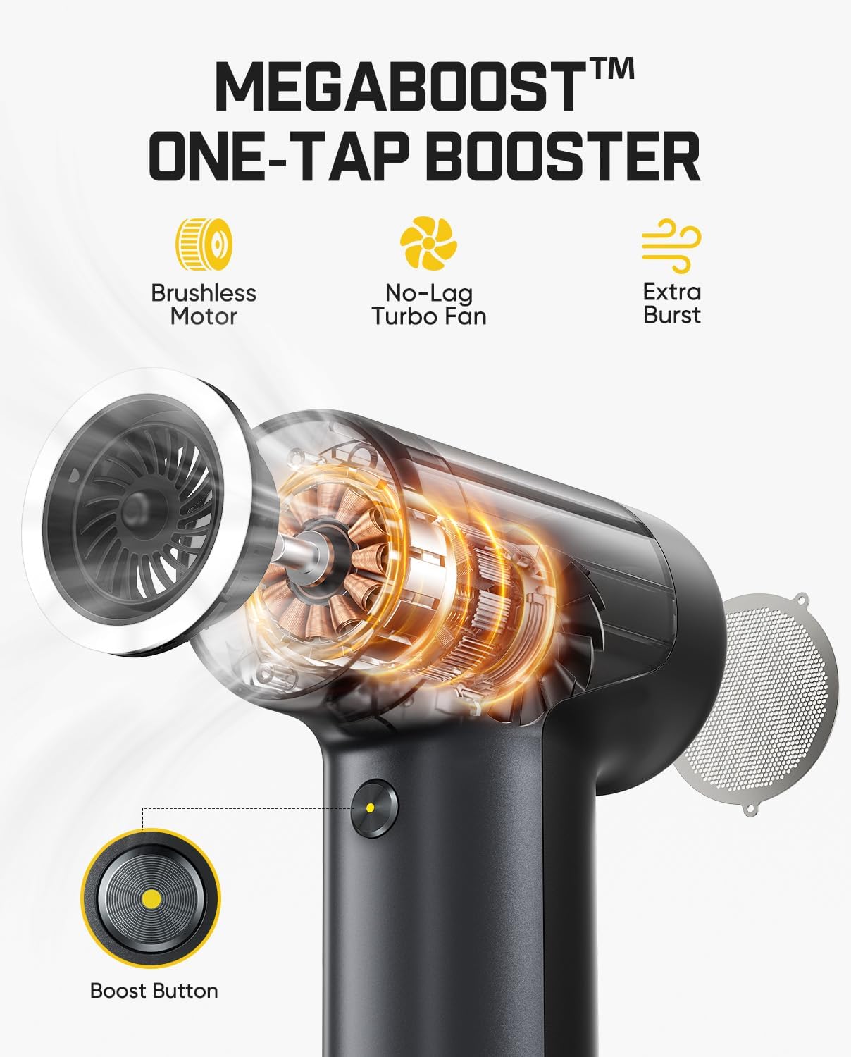Elektrische Staubgebläse B10 Pro, Grau