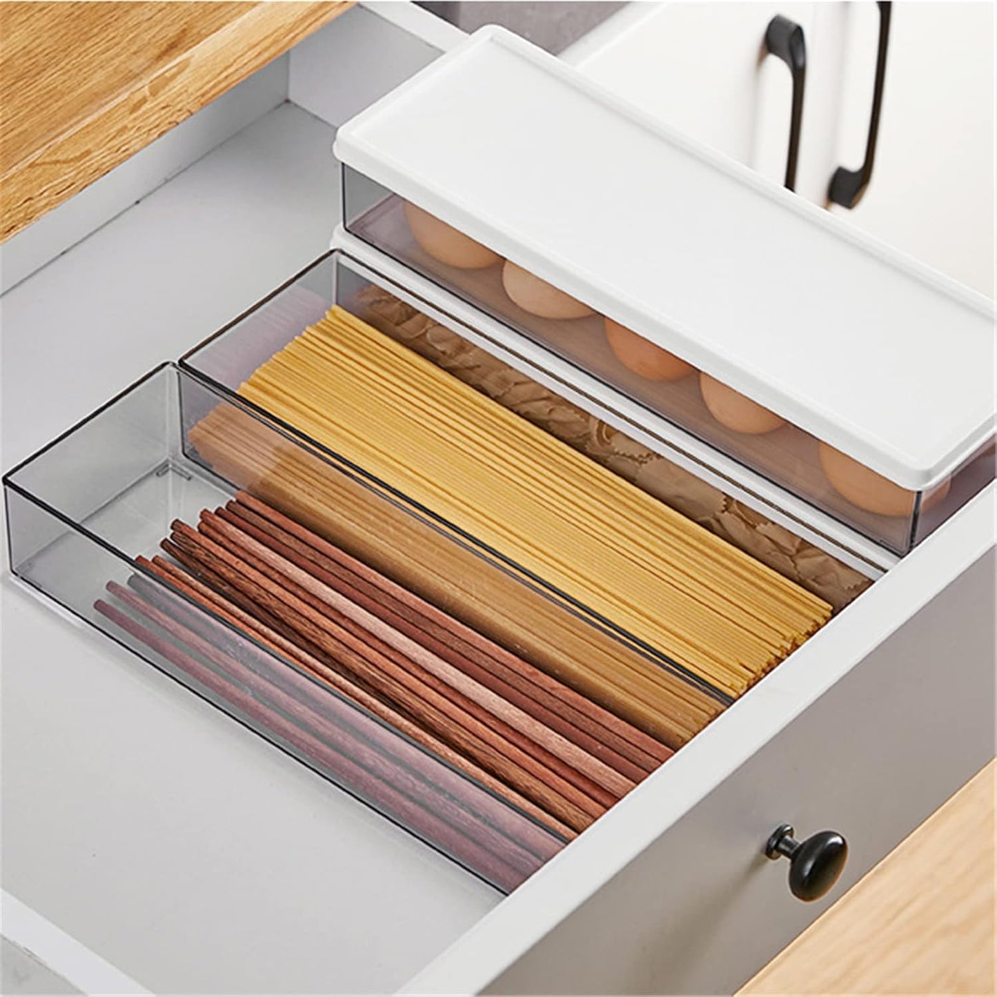 4-teiliges Pastabehälter-Set, stapelbar, 4 Pièces