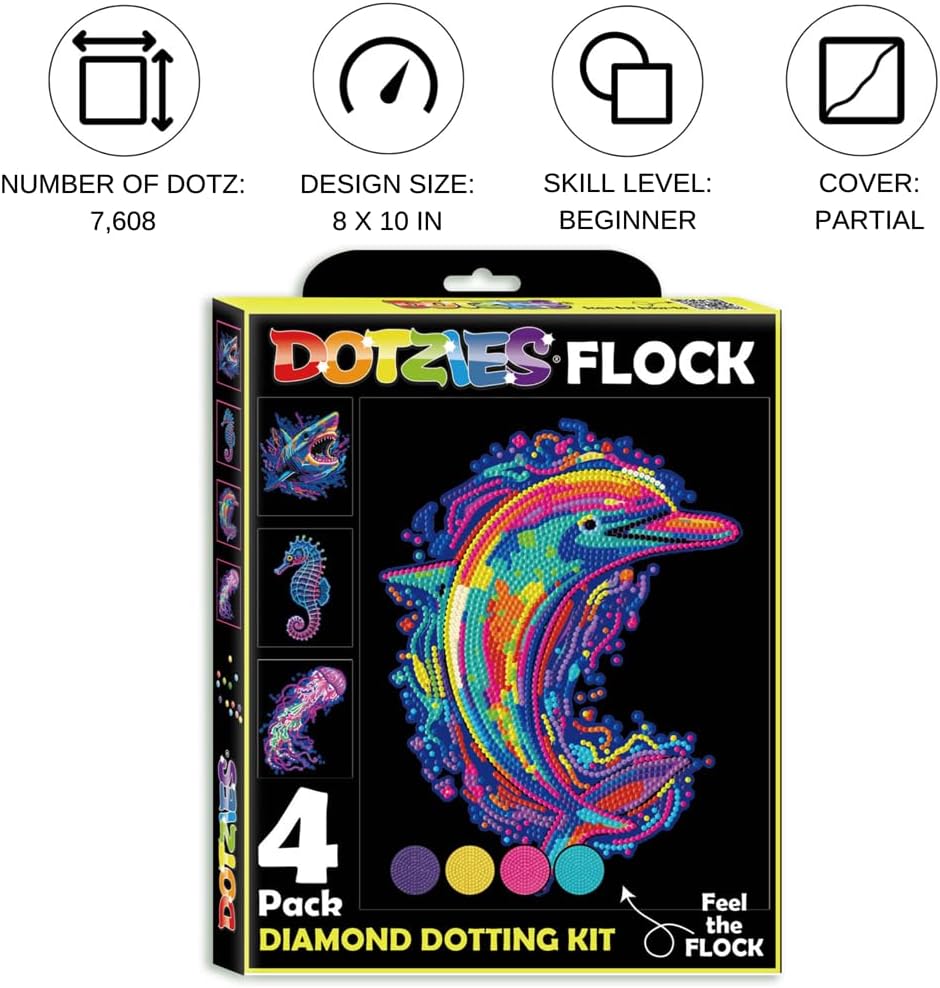 Diamond Painting Neon Meerestiere