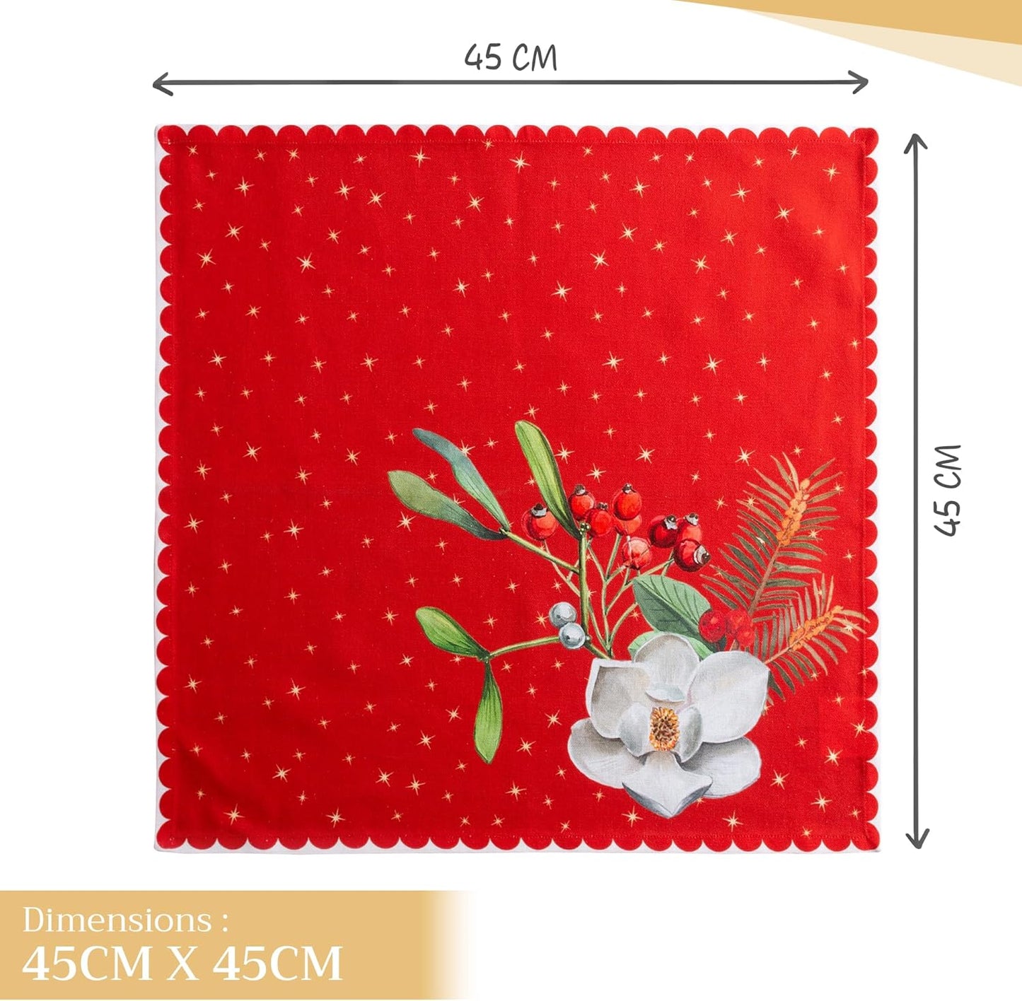 Stoffservietten-Set, 20 - Noel
