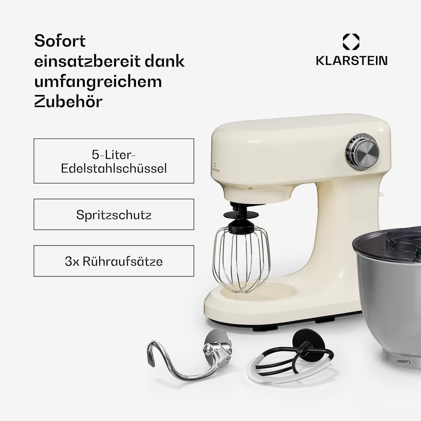 Bella Evo Küchenmaschine, Creme
