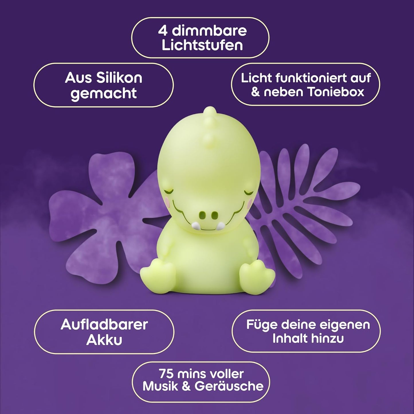 Audiosystem Nachtlicht - Schlummerkrokodil, Krokodil