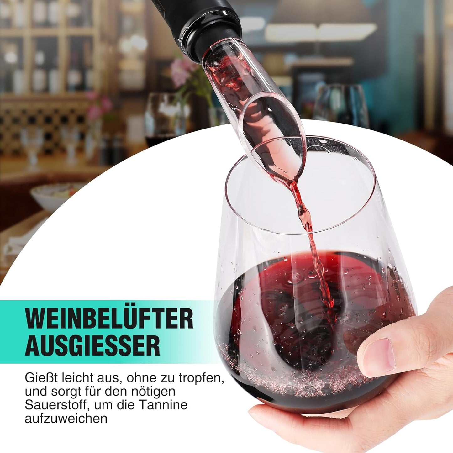 Elektrischer 4-in-1 Weinflaschenöffner
