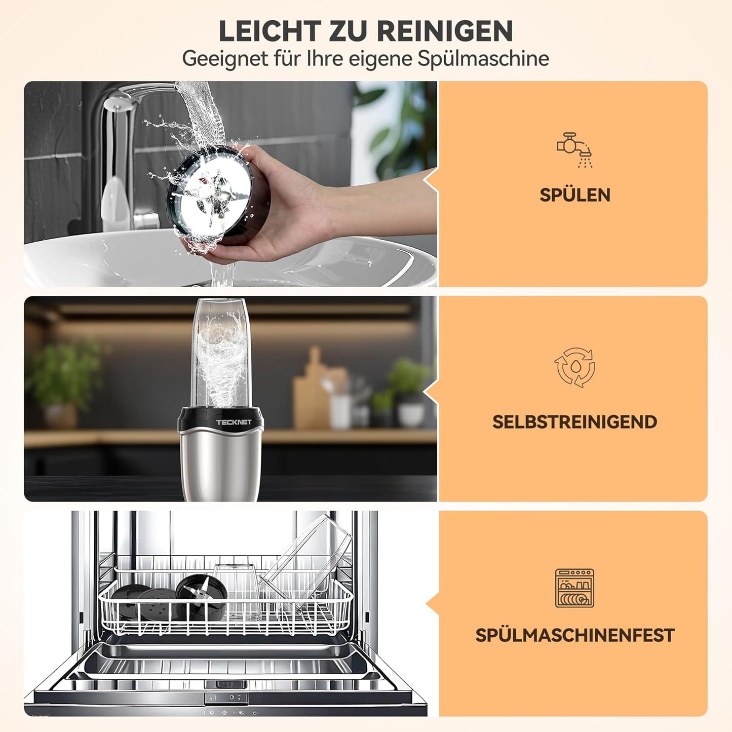 Mini-Standmixer, Grey