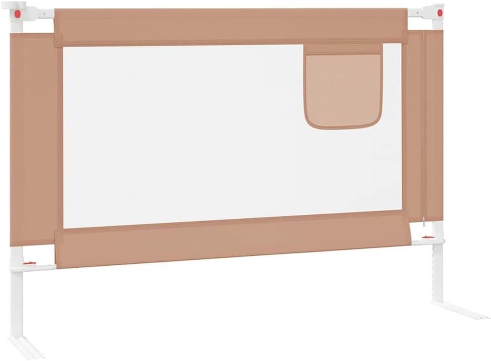 Bettschutzgitter Zafir, 100 x 25 cm Taupe