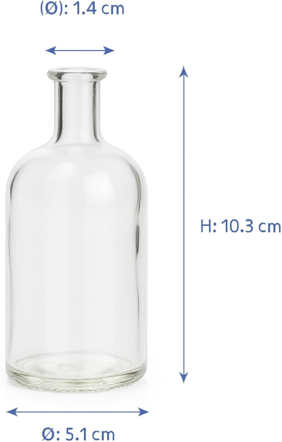 20er-Set Glasflaschen-Set mit Korken, 100 ml, 100ml-20 Stück Hgk/Braun