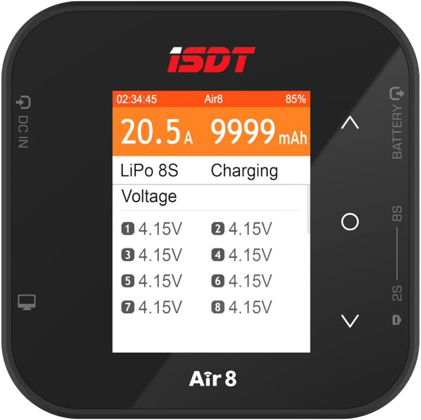 Digitales Lipo Akku Ladegerät AIR8, 500W 20A