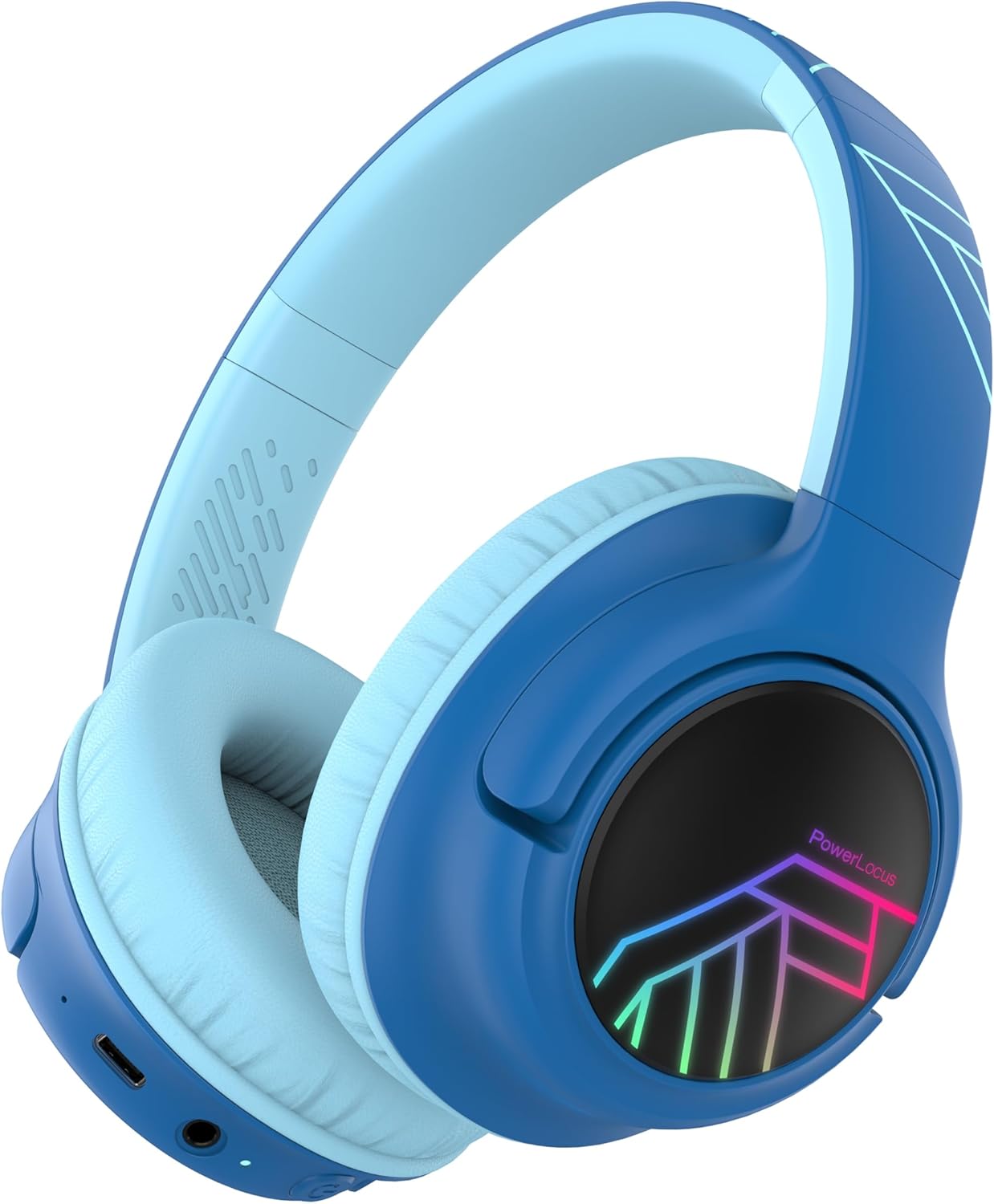 Bobo Bluetooth-Kopfhörer für Kinder, Blau/Schwarz