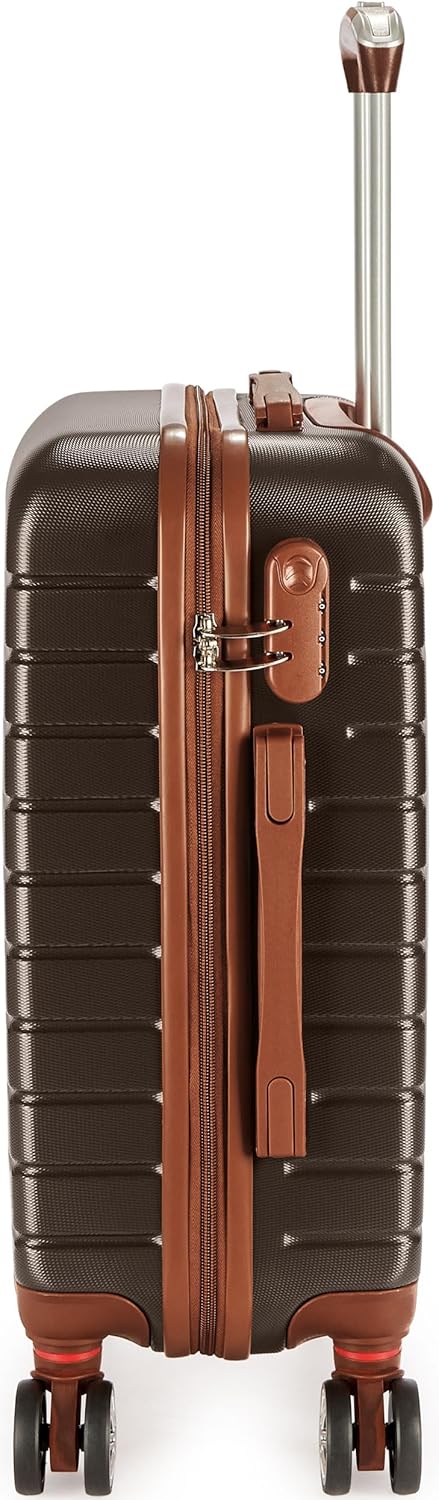 Handgepäck Koffer Paris, Braun und Hellbraun|M (37 x 56 x 22 cm)