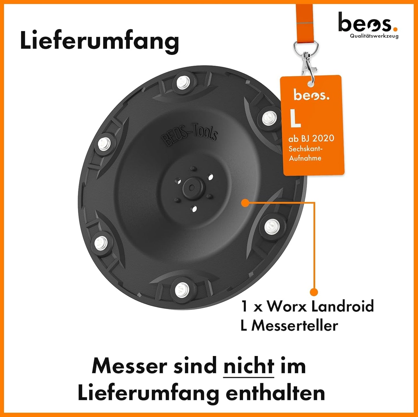 Rasenroboter Messerteller für Worx L800/L1000, Worx L800 & L1000 [ab BJ 2020]