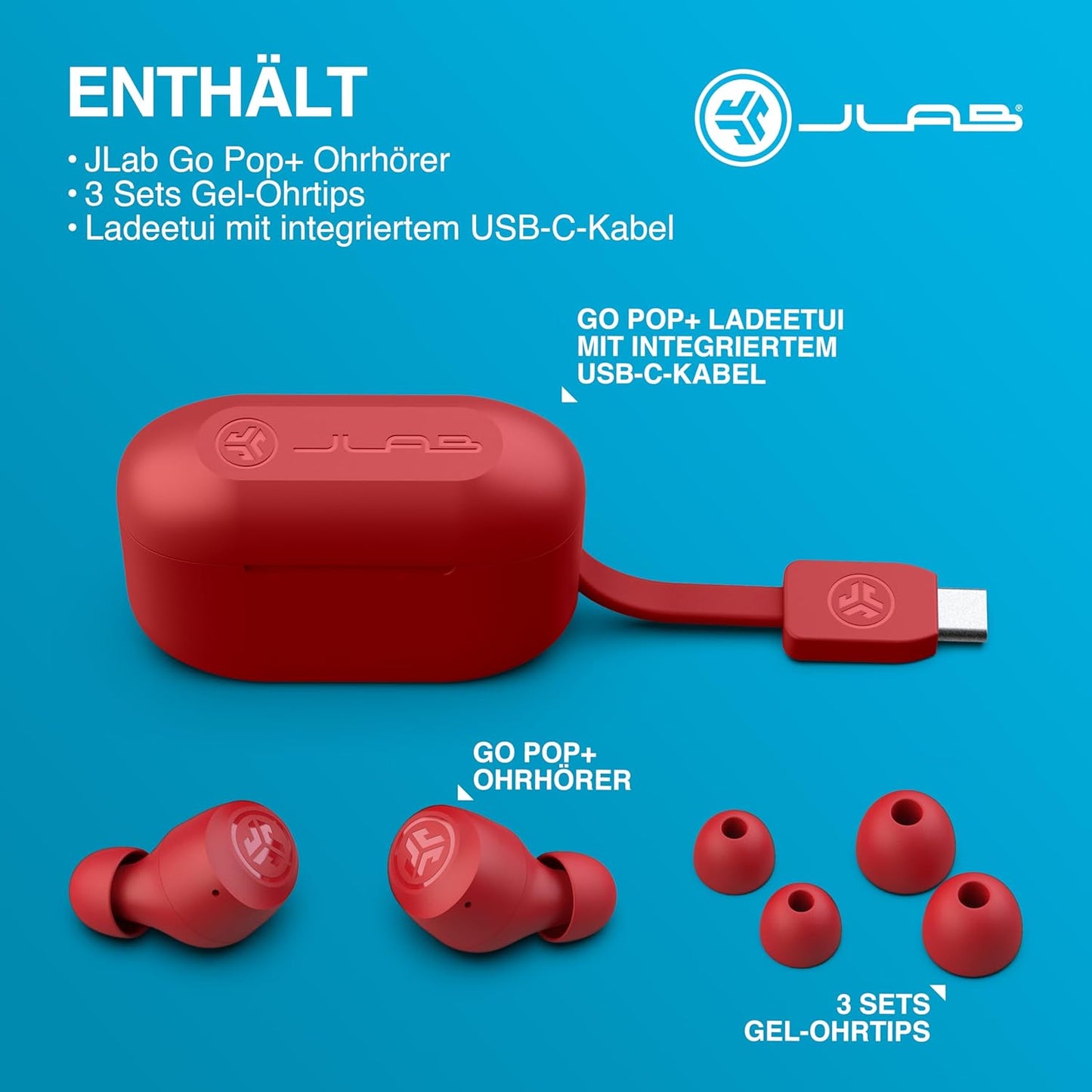 Go Air Pop+ In-Ear Kopfhörer, Rosarot POP+