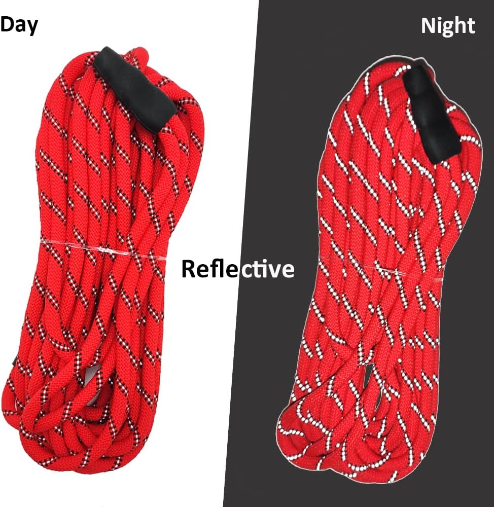 Retrieverleine für mittelgrosse Hunde,  9 m, rot 1/3 in x 30ft