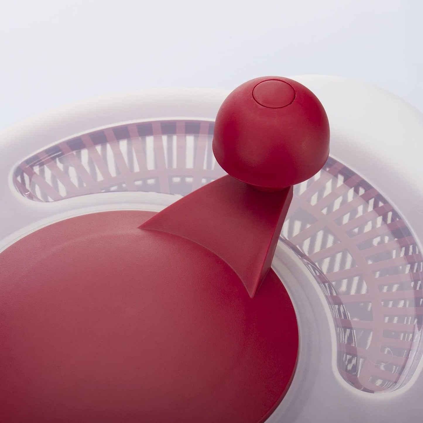Salat-Set: Salatschleuder & Gemüsehobel, Rot, Standard + Hobel
