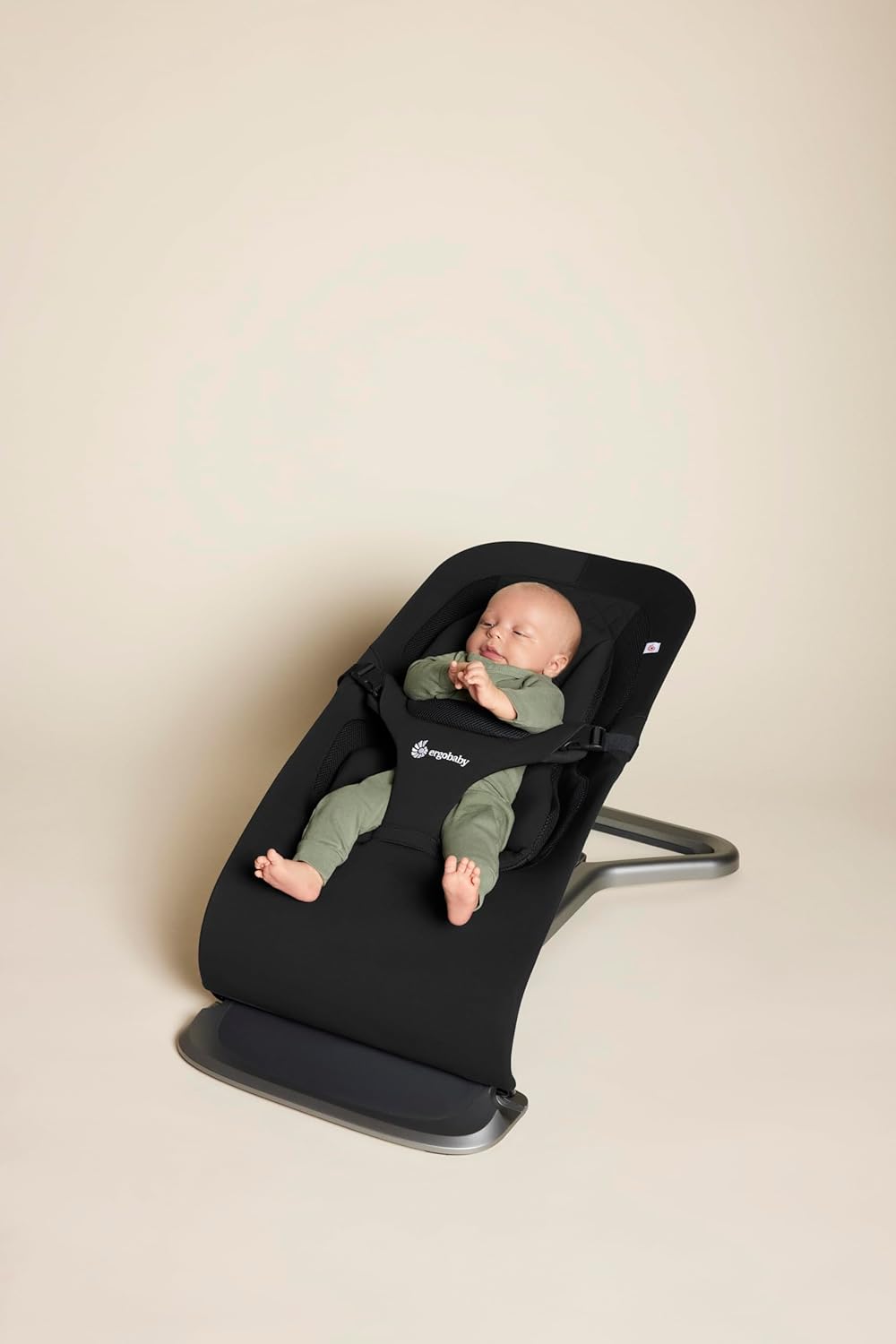 Evolve Bouncer Babywippe, Onyx Black / Knit
