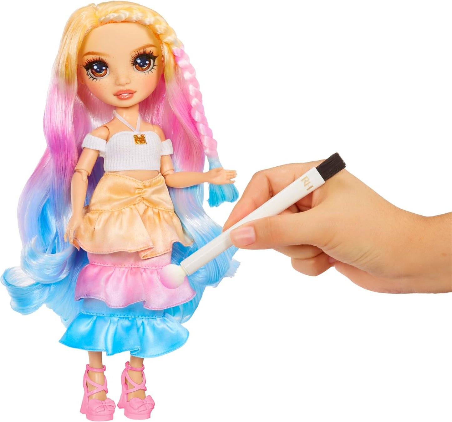 DIY Modepuppe mit Watercolour & Create, Series 2 Braune Augen
