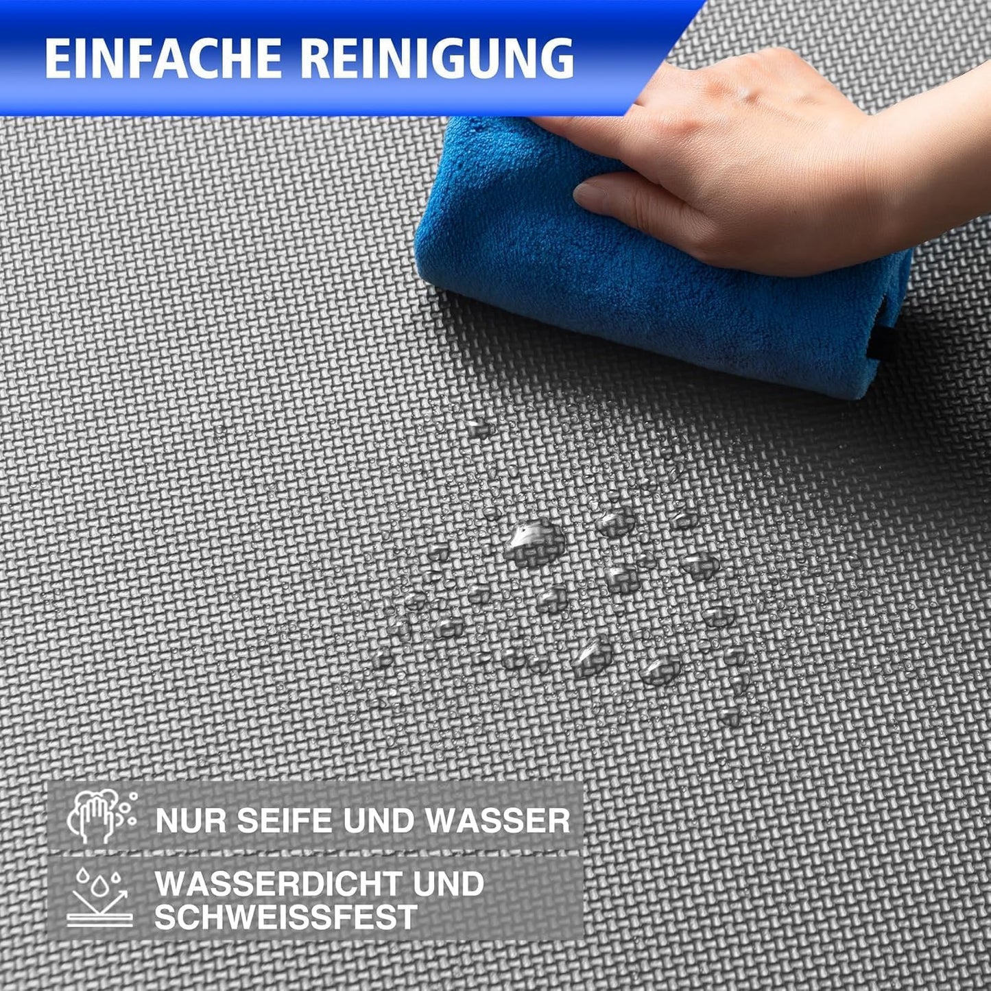 48-teiliges Bodenschutz-Puzzlematte Set, 48 Stück = 17.28 M² - Grau