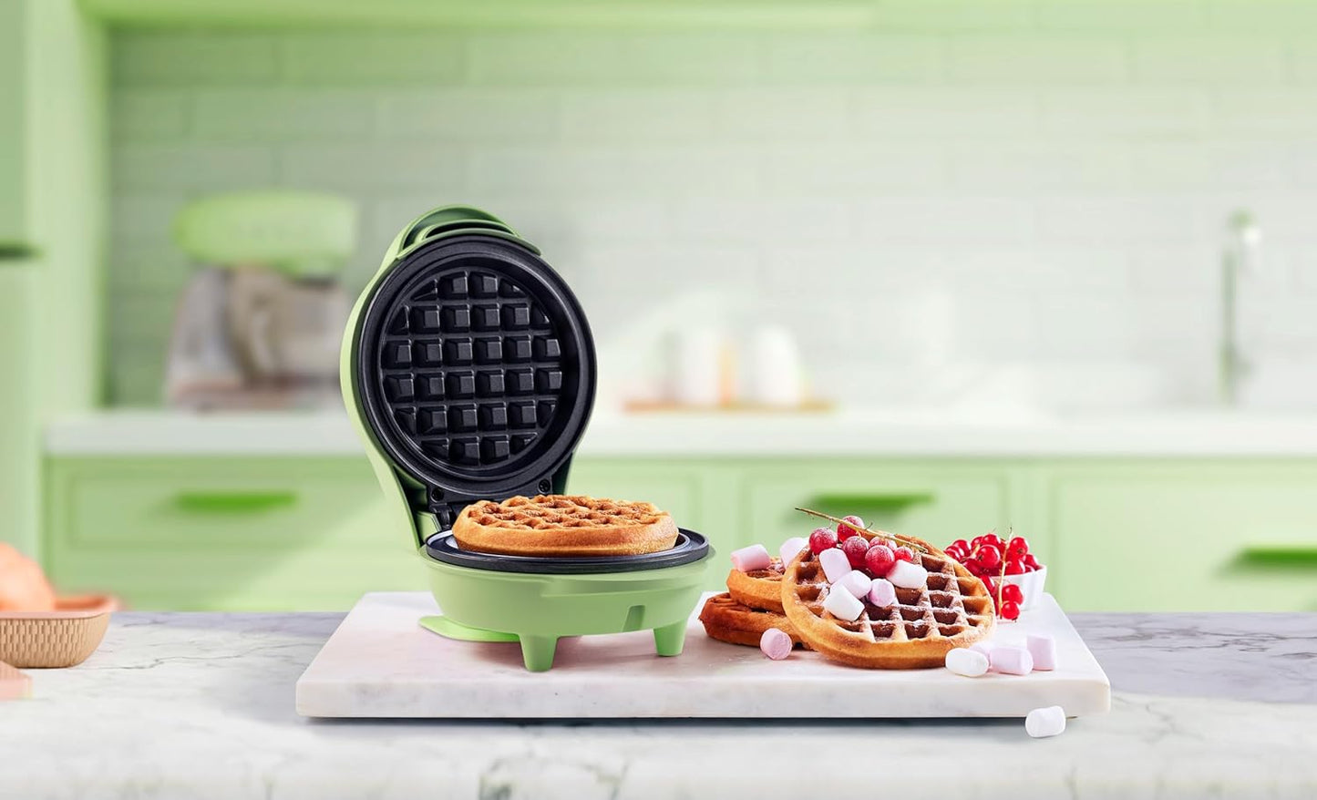 Mini-Waffeleisen, Mint Mattiert