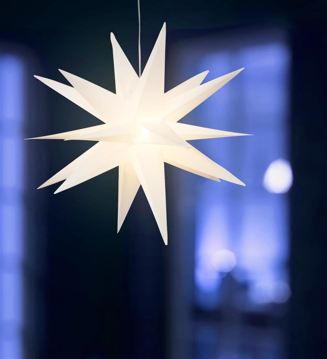 3D Leuchtstern, Weiss / Ø 57 cm (Netzstecker)