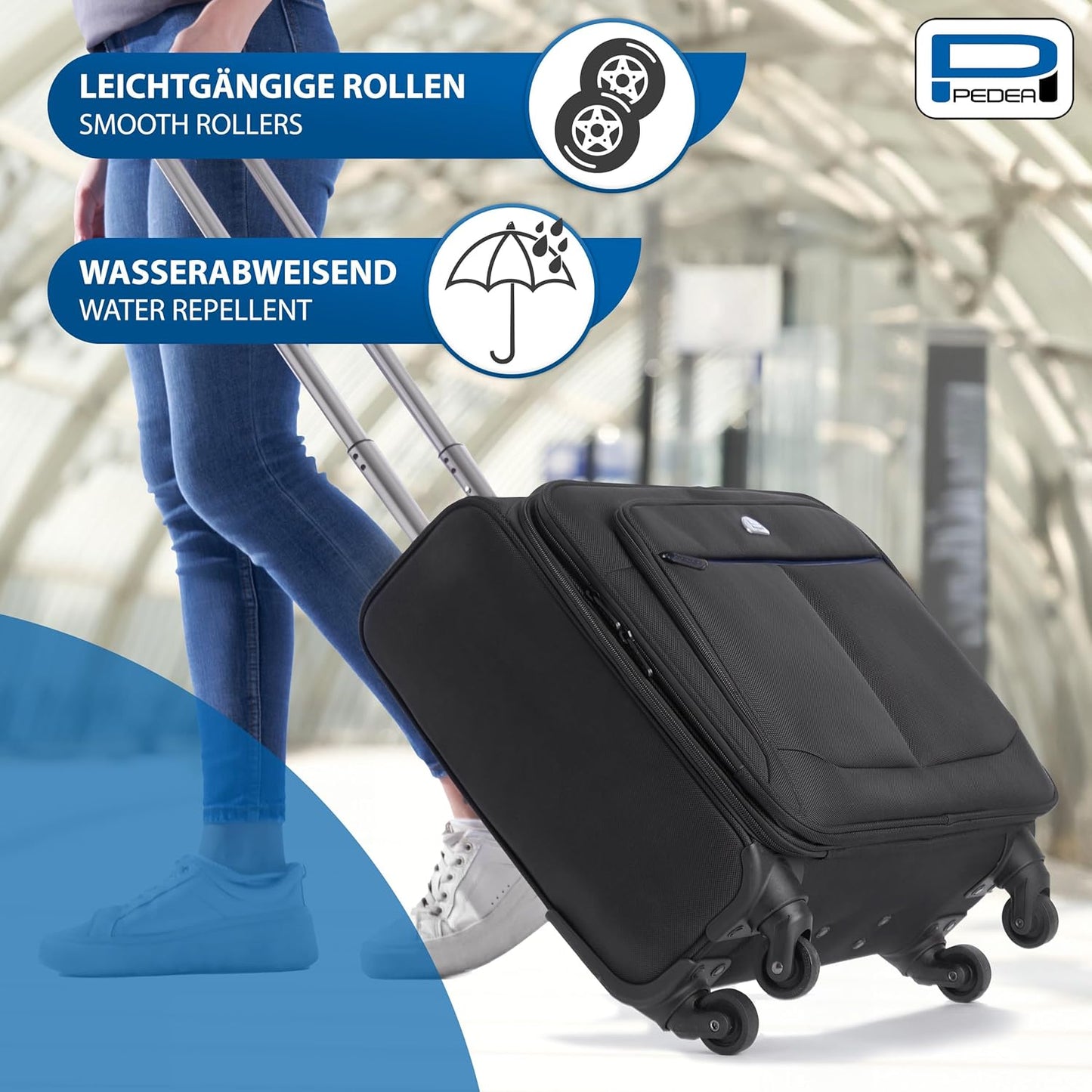 Laptop-Rollkoffer, Trolley Premium Plus