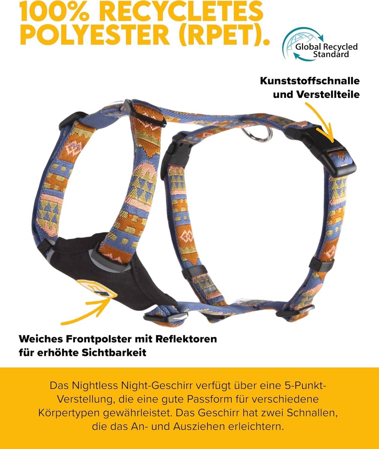 Nightless Hundegeschirr, Nightless Night XS