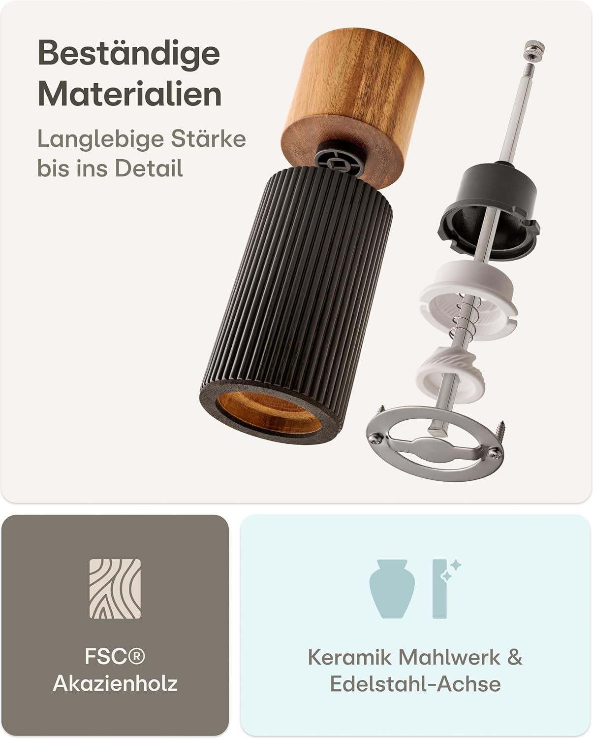 Salz- und Pfeffermühlen-Set, Klein