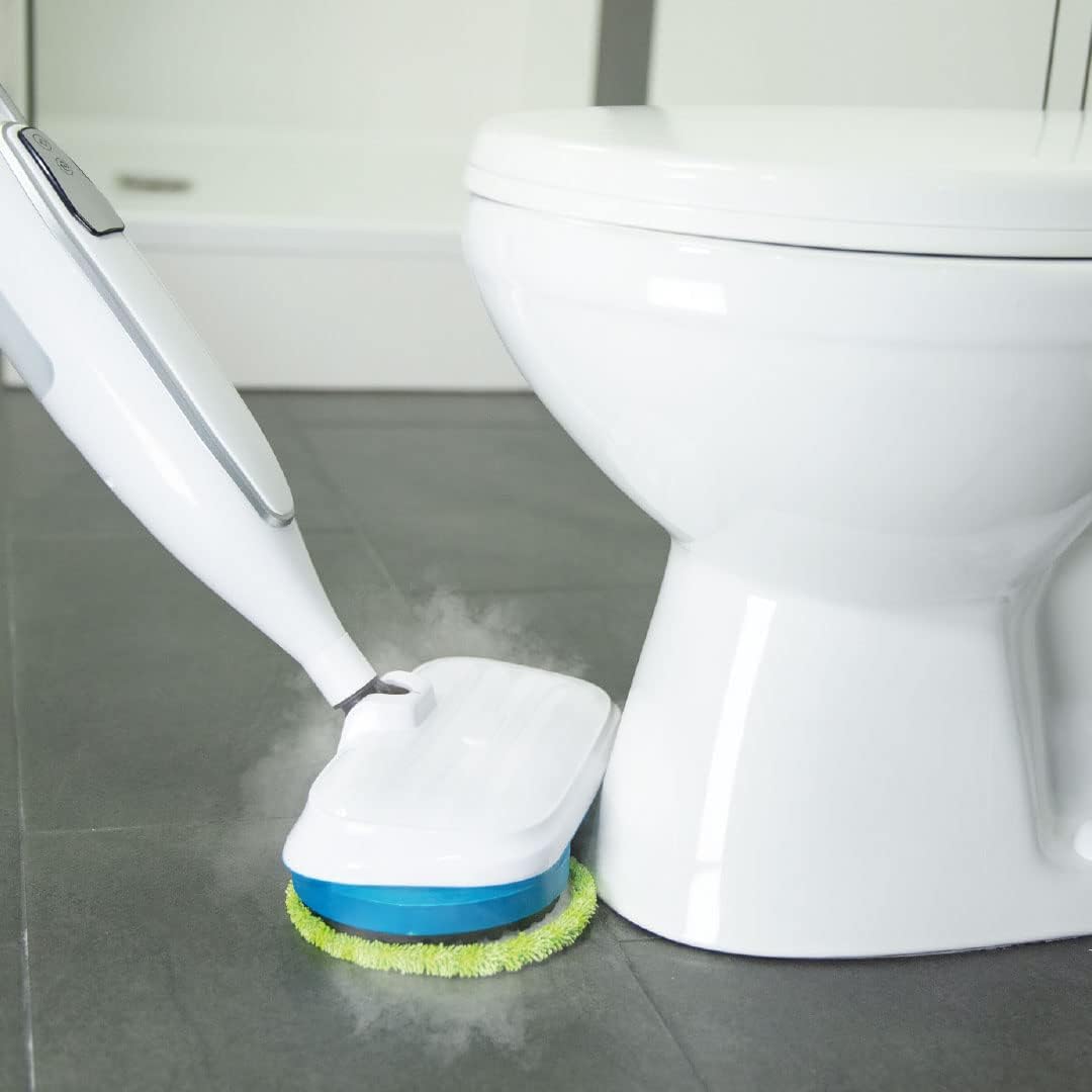 Steam Twister - Rotierender Dampfreiniger mit Zubehör-Set, Steam Twister weiss