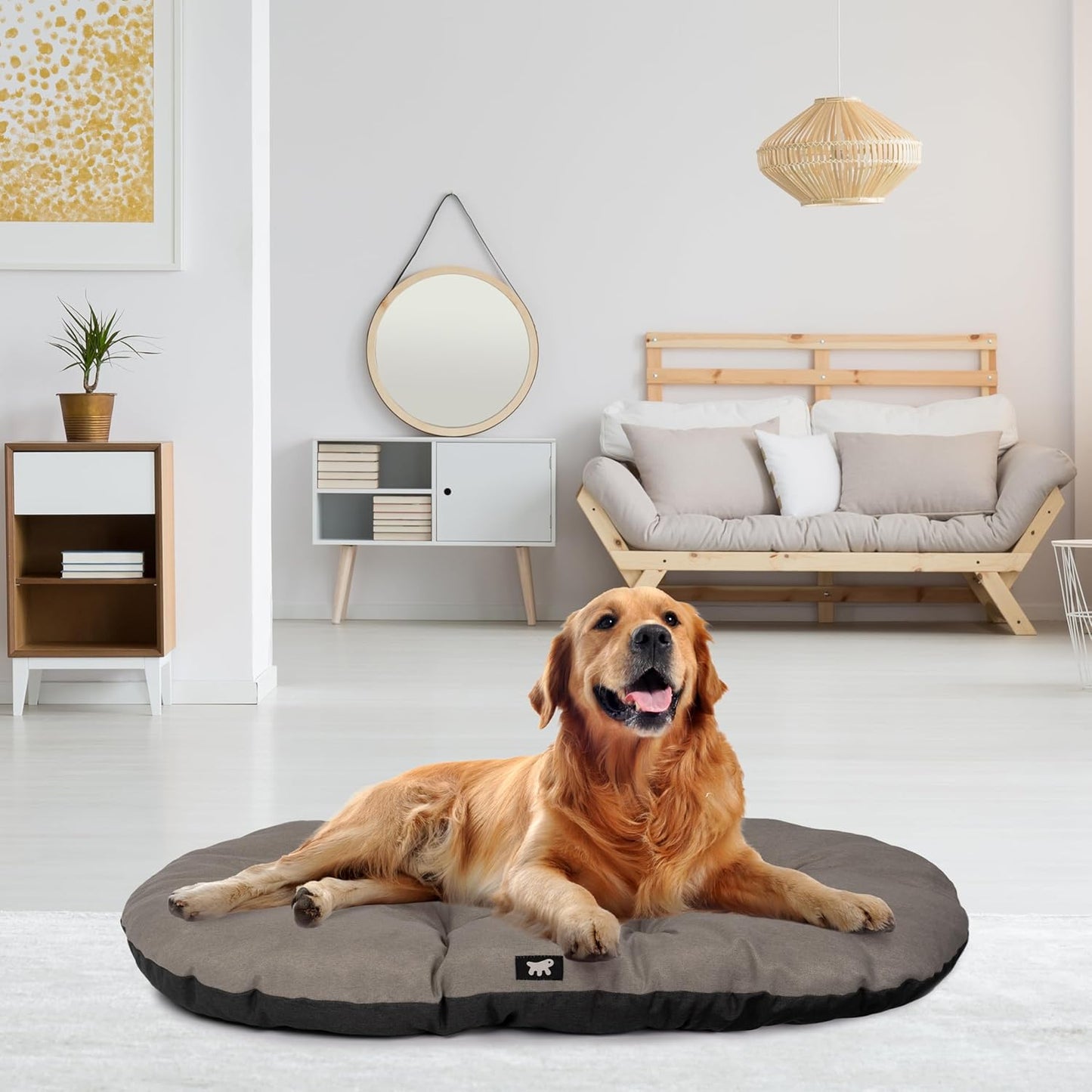 Hundebett Relax, Baumwolle L 85 x P 55 x H 8 cm Braun