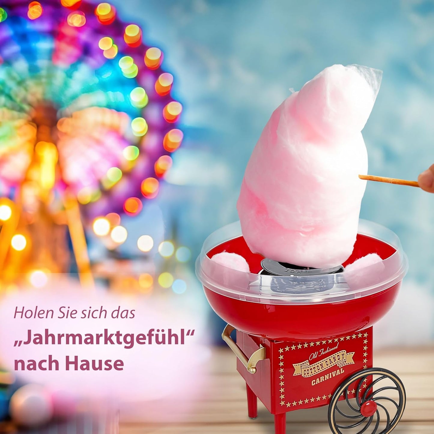 Retro Zuckerwatte-Maschine