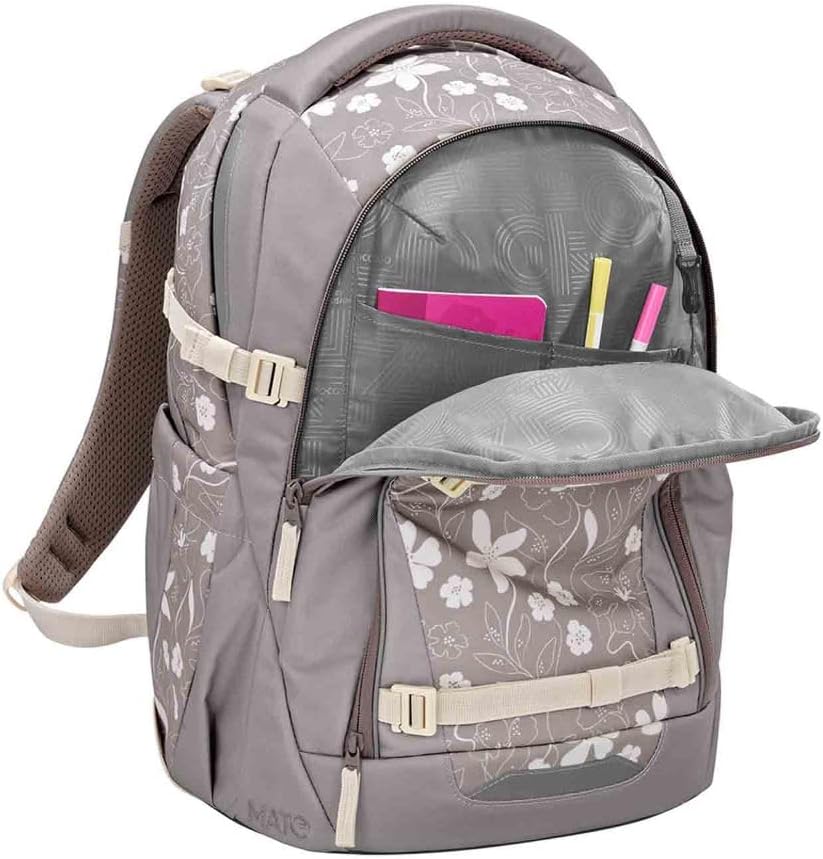 Mate Schulrucksack-Set mit Sporttasche, Vanilla Bloom