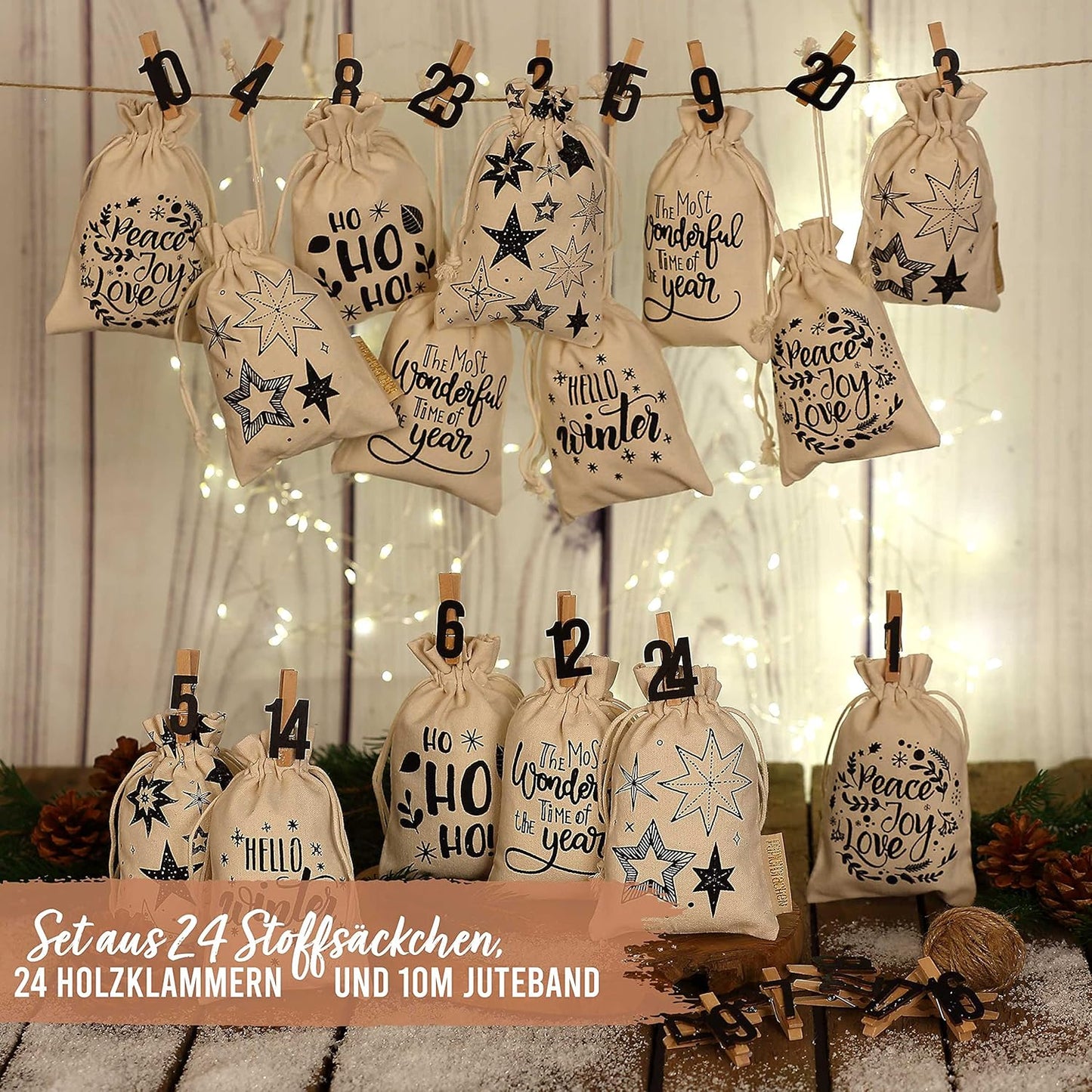 Adventskalender zum Befüllen, Hello Winter