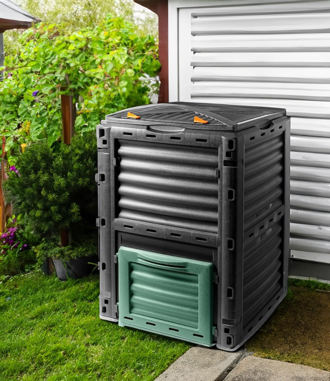 Wetterfester Kompostbehälter, 300L, 1 Stück 300 L