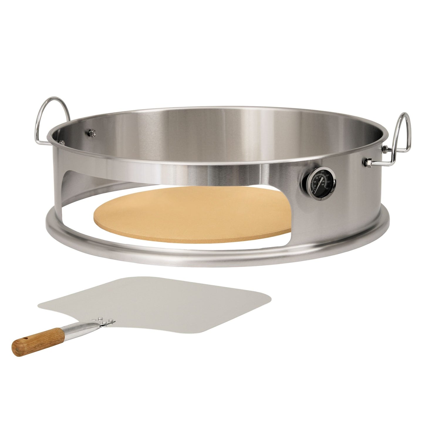 Edelstahl Pizzaeinsatz für Kugelgrills 57 cm