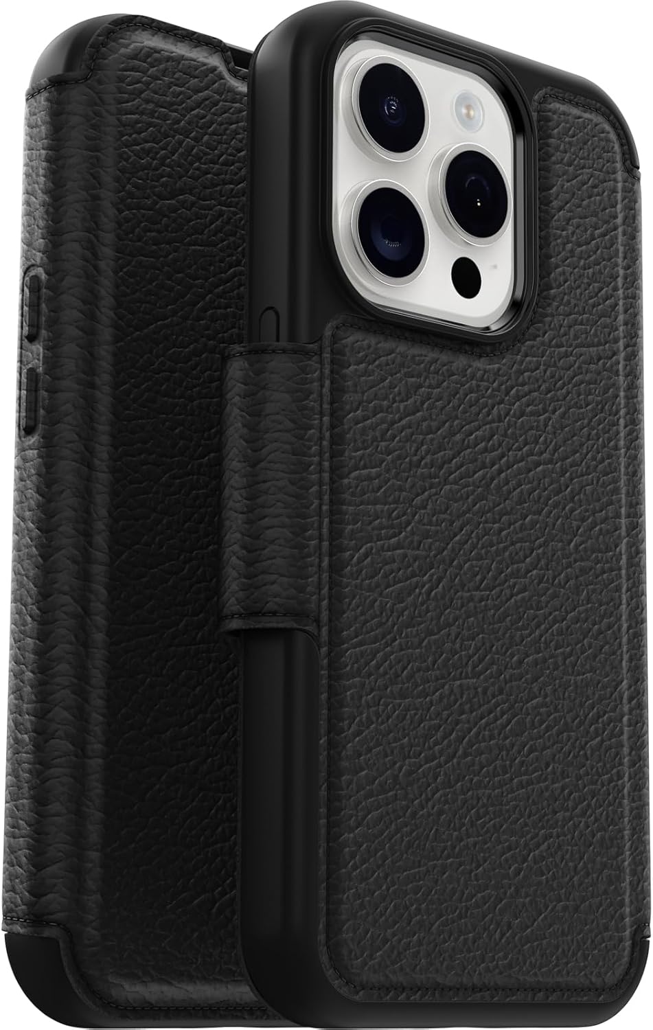 Strada Folio, Strada MagSafe, iPhone 15 Pro, Schwarz
