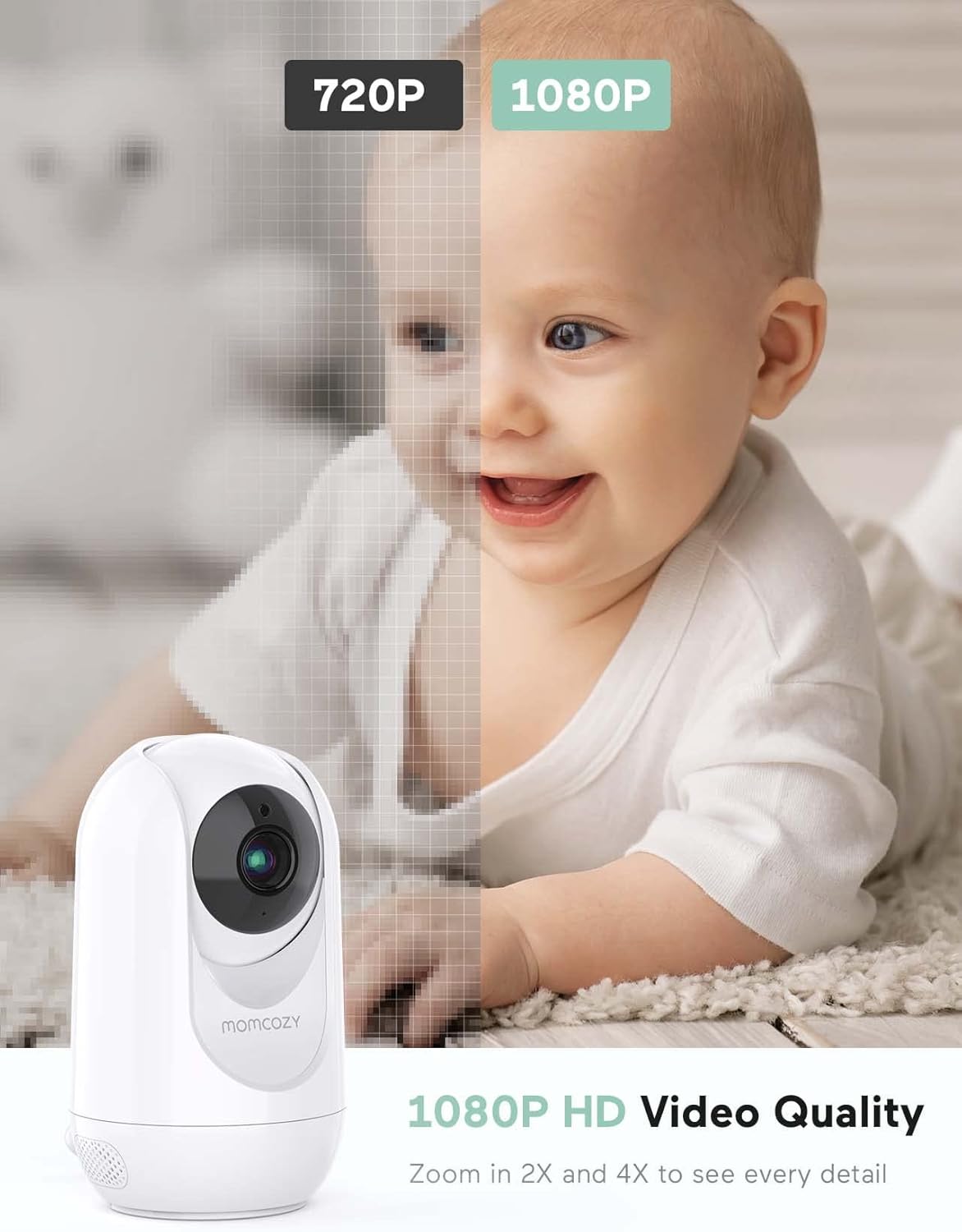 Video Babyphone mit Kamera (1+1 Kit), Display+1 Kamera