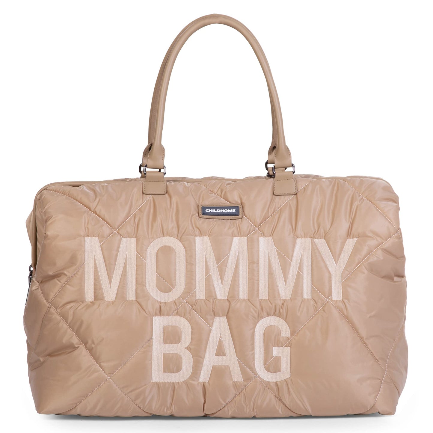Mommy Bag Wickeltasche, Beige Gesteppt