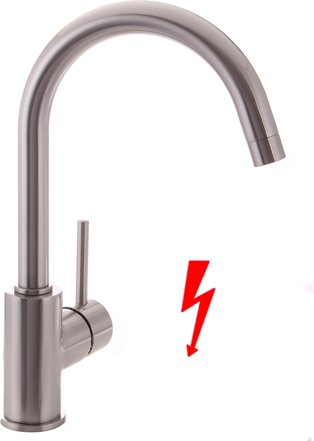 Niederdruck Küchenarmatur, 3-nickel-genürstet