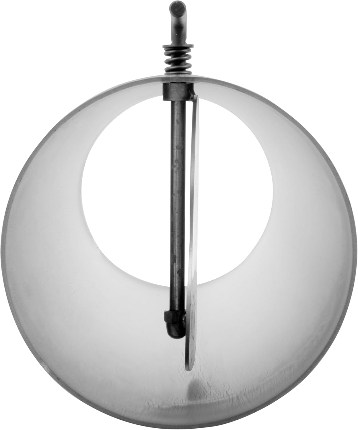 Ofenrohr 150mm mit Drosselklappe, 50cm lang, ‎50 cm Ofenrohr mit Drosselklappe - Ø 150 mm, Gussgrau