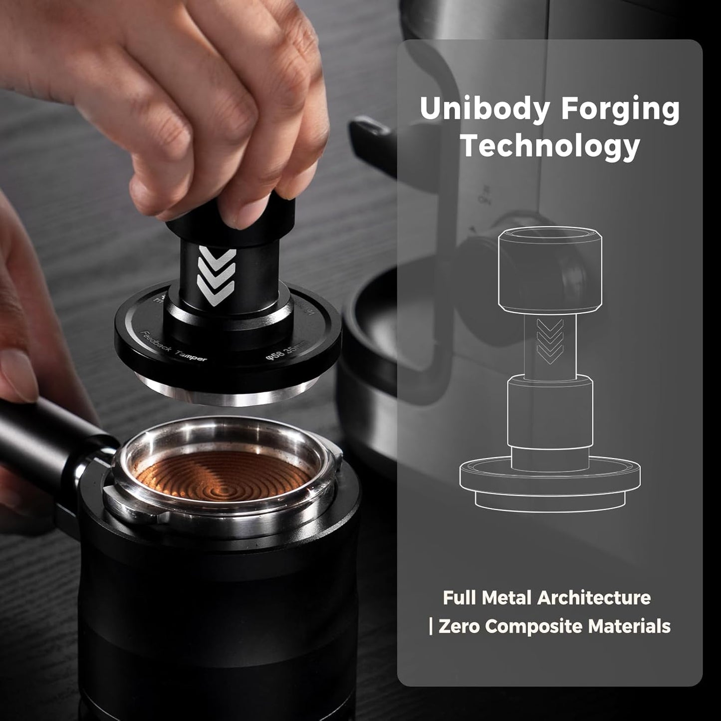 Espresso-Tamper mit Sound Feedback, 51MM