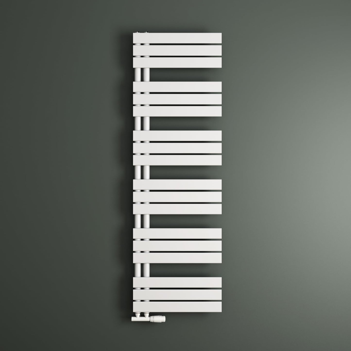 Handtuchheizkörper mit Seitenanschluss FN-159x60, 159x60cm Weiss
