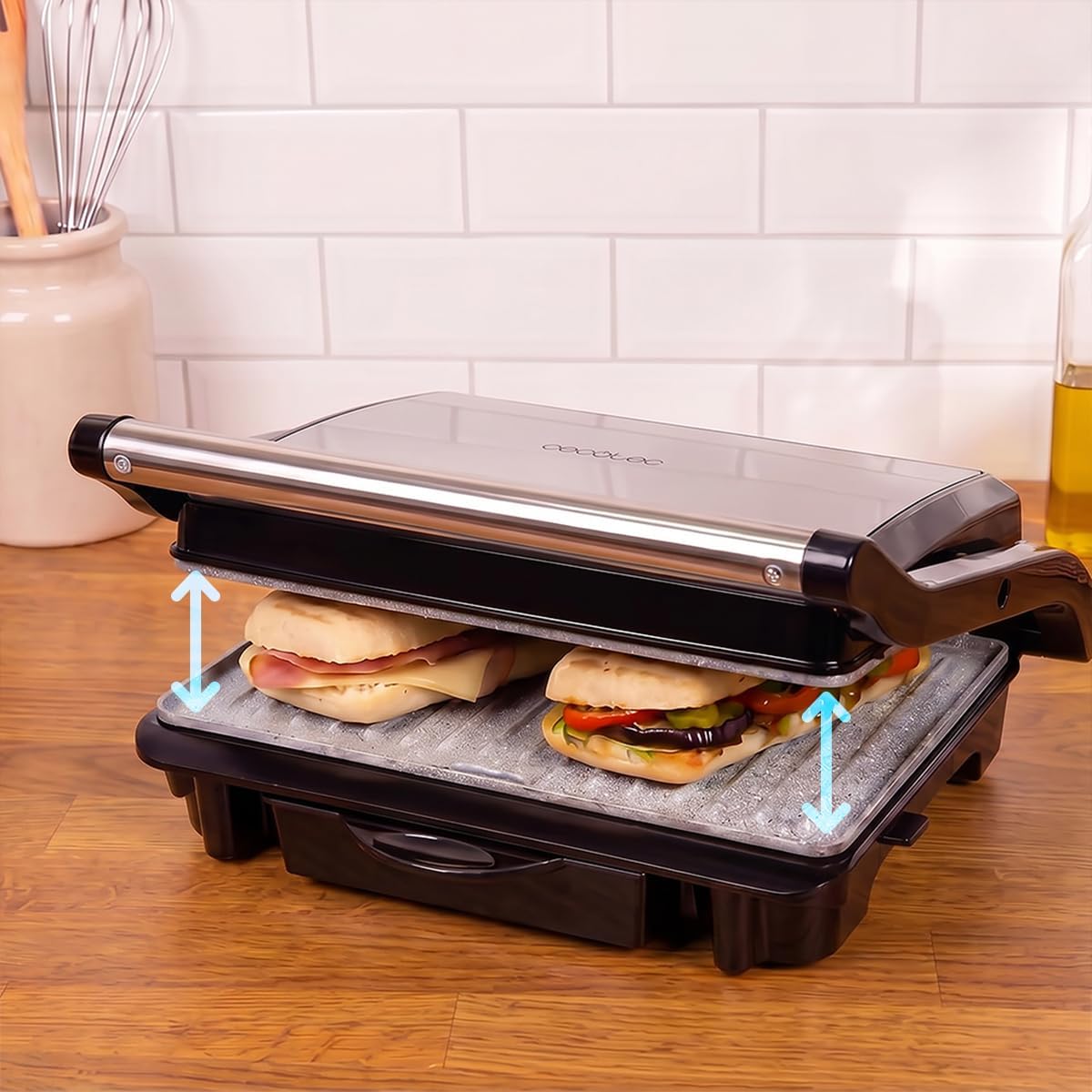 Elektrischer Kontaktgrill Rock'Ngrill 1500 Rapid, Inox 1500 W | Sear