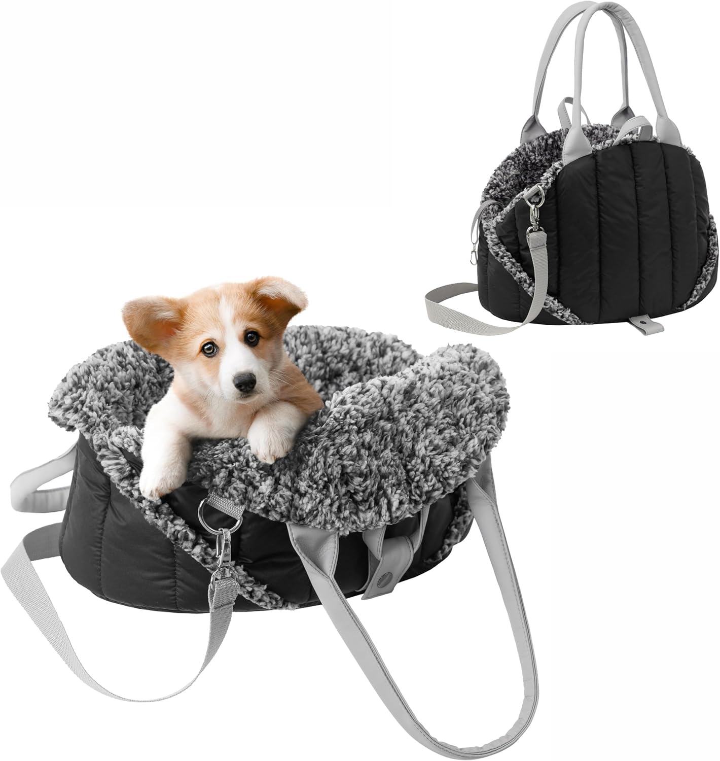3 in 1 Hundetragetasche, Für die kleinsten Hunde und Katzen Schwarz