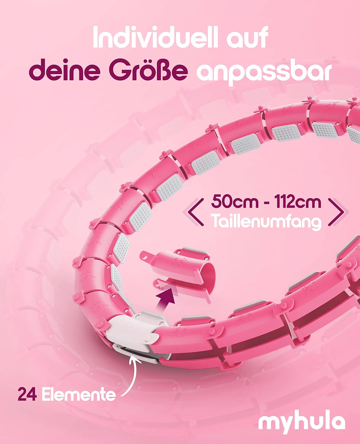 Smart Hula Hoop Reifen mit Gewichtsball & Noppen