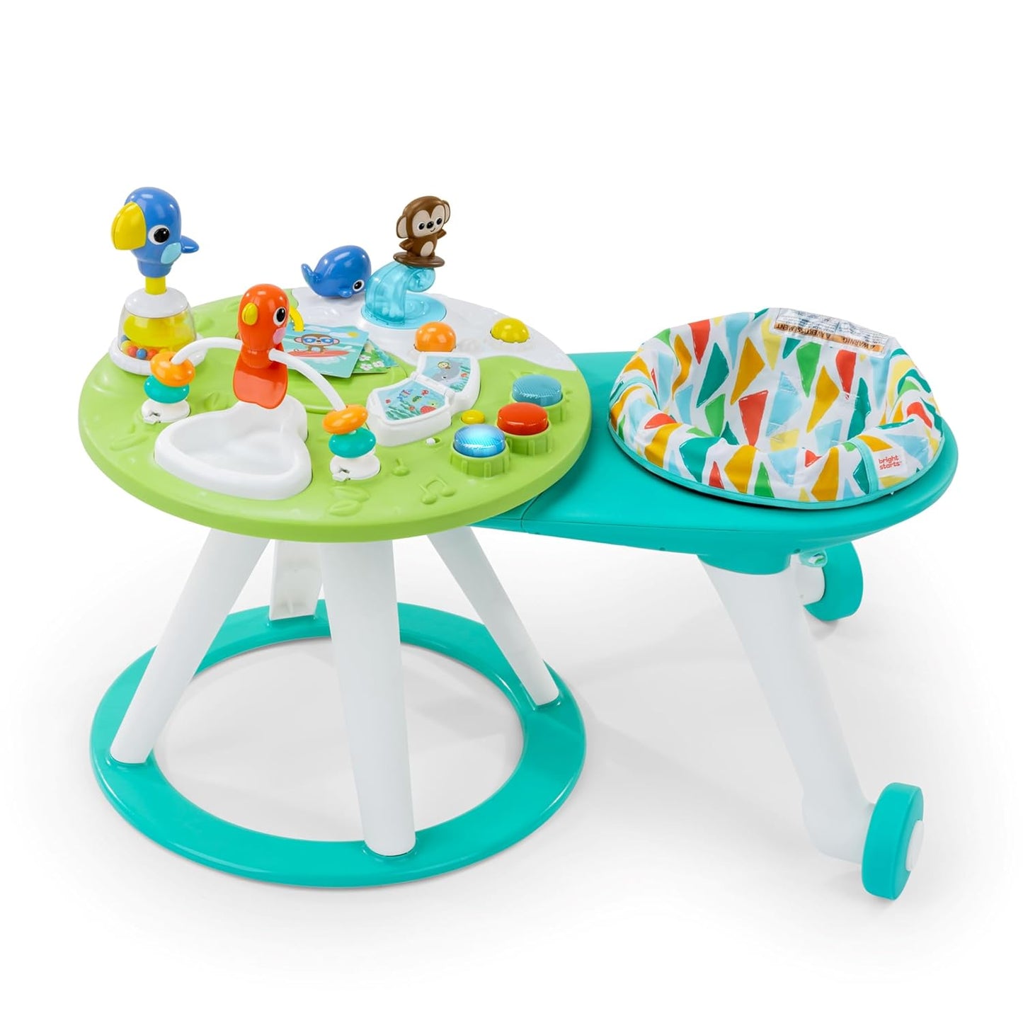 Spielstation und Lauflernwagen, grün