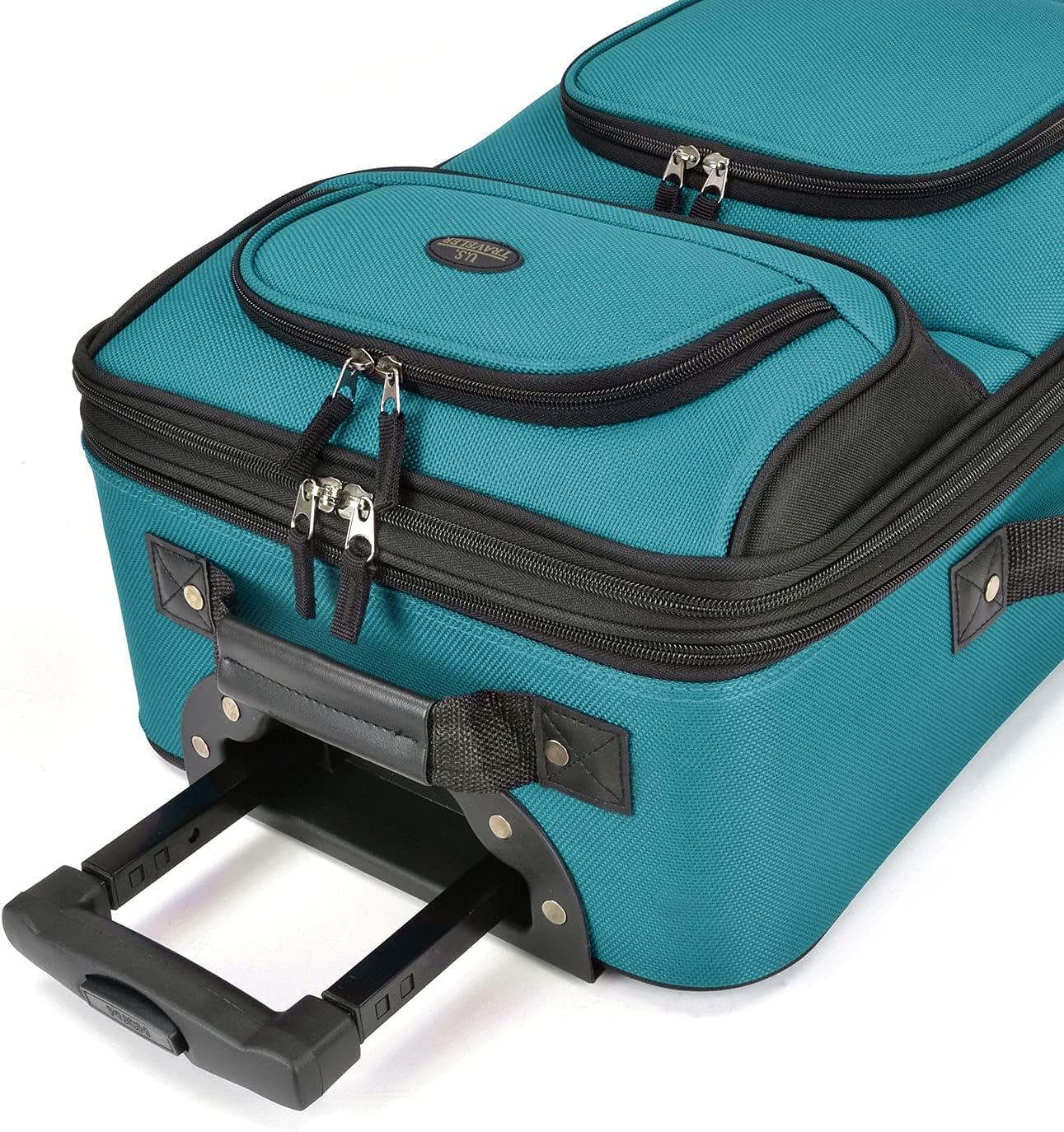Rio Rugged Fabric Expandable Carry-on Luggage Set, 2 Wheel, Blaugrün/ein Hauch Von Paradies (Trace Of Paradise)